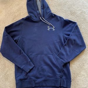 Mens Large Hooded Sweatshirt Under Armour Navy